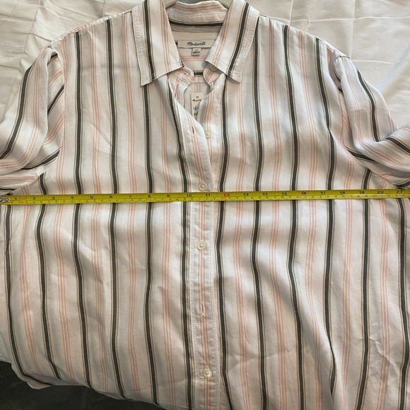NWT MADEWELL Striped Button-Up Shirt - Picture 10 of 10
